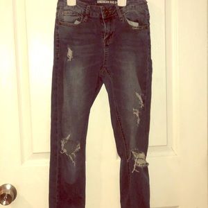 American eagle ripped jeans size:01